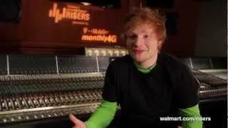 Ed Sheeran Offers Advice to Aspiring Musicians on Walmart Soundcheck Risers