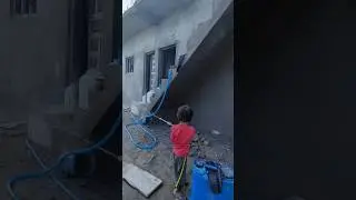 Junior Civil Engineer at work! 🏗️🧒