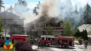 Large house fire erupts in the Rose Valley area