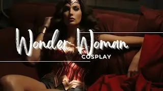 💤 Wonder Woman Sofa Cosplay: A Relaxing Superhero Retreat! Which comfy pose is your favorite? 🌟