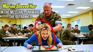 A US Marine Shoved Her in the Mess Hall Unaware She Outranked Everyone Watching