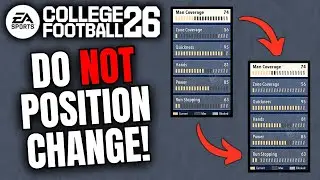 How Position Changes work in College Football 26 Dynasty (Patched)