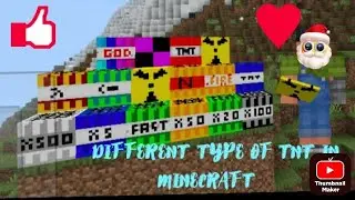 DIFFERENT TYPE OF TNT IN MINECRAFT #minecraft #minecraftmods