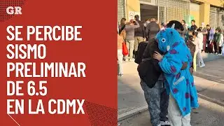 Se percibe sismo preliminar de 6.5 en CDMX