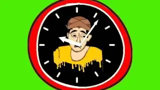Green screen jam dinding 2