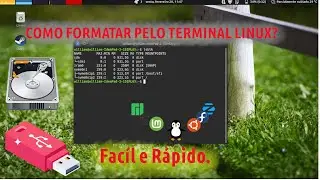 ⚙️COMO FORMATAR PELO TERMINAL  NO LINUX🐧