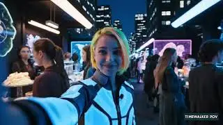Time Traveler in the Futuristic Megacity &mdash; Life in 2200 AD