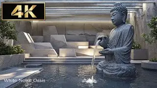 🌊 3 HOURS of Nature Sounds with Buddha Fountain | Calm Water Sounds for Meditation & Sleep