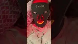 Red Light Therapy Mask (first time using it) #redlighttherapydevice