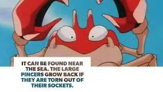 Pokedex in 30 Seconds #098 | It's Krabby!
