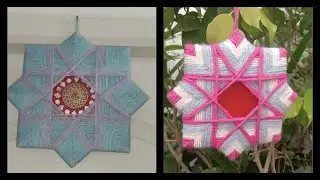 Weaving Mandala//Christmas Star//Wool Crafts