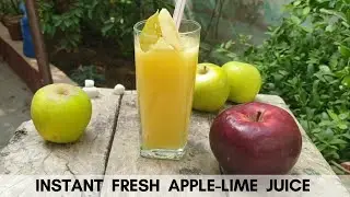 HASSALE FREE INSTANT FRESH APPLE-LIME JUICE RECIPE | Sparks By NMF