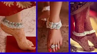 Trendy Bridal Silver Anklets Designs | Silver Payal Designs |