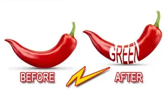 How to edit text manipulation in photoshop with red chili peppers #art #photoshoptutorial