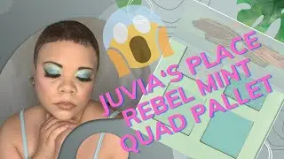 Mint green fresh | My review on the Juvia's Place Rebel Mint #juviasplacepalette #review #howto