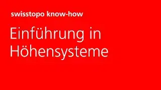 Grundlagen der Vermessung: Einführung in Höhensysteme
