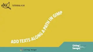 How to add text along a path in Gimp | Tutorial#24