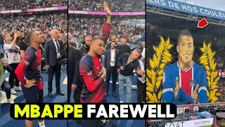 Mbapp&eacute;'s Emotional Response to PSG Ultras Unveiling Massive Tifo at His Farewell Match
