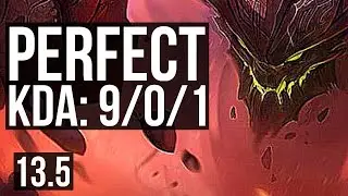 MALPHITE vs KENNEN (TOP) | 9/0/1, Legendary, Rank 10 Malph | KR Challenger | 13.5
