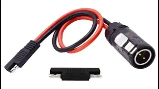 LIXIN 2 Pin Power Industrial Circular Connector to SAE Cable Adapter, 10AWG for Furrion - Overview