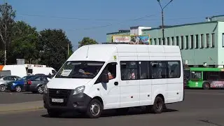 Борисов. Поездка на маршрутке ГАЗ А65R52 Next по марш 18а предприятие ЧТУП 