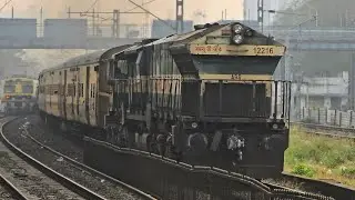 12216 ABR WDG-4 IN LHF MODE HAULING 09654 BANDRA TERMINUS AJMER HOLIDAY SPECIAL EXPRESS