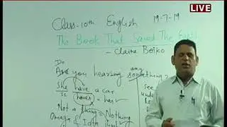 Rajasthan ICT Satellite Education English 10th&ldquo;The Book that Saved the Earth&rdquo; 19July 2019-20 Lect-9