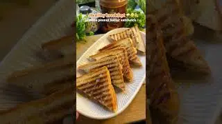 Banana peanut butter sandwich 🥪😋|| Healthy breakfast recipe with Disano Chocolate Peanut Butter 