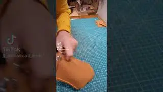Process: Leather Bag Making #bucketbag #baglining #bagcraft #bespokefashion #handbagmaking #leather