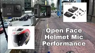Vlog #5-Test review utk Open Face Helmet budget Mic Performance : Gopro + Media Mod + mic +furry