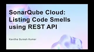 SonarQube Cloud: вывод кода с запахом с использованием REST API
