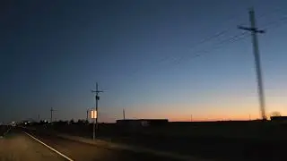 Evening drive in west Texas