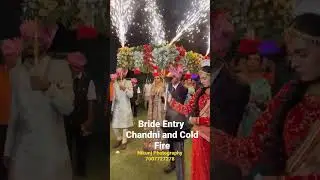 Bride Entry Flower Chandani And Cold Fire