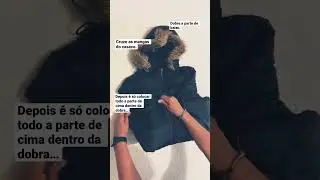 Como dobrar casaco de frio!F&aacute;cil para guardar ou levar na mala..me acompanhe para mais dicas&hellip;