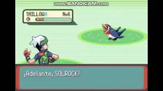 Capturando a solrock Shiny Pok&eacute;mon Esmeralda GBA