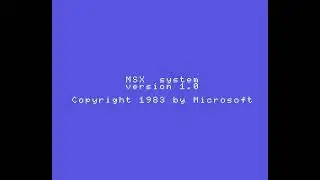 MSX (series of old computers): MSX 1 bootup.