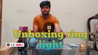 Unboxing ring light with stand