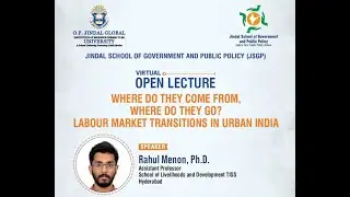 JSGP Open Lecture by Dr. Rahul Menon held on 15th September 2021.