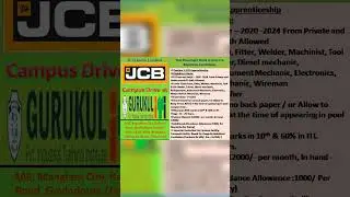 JCB India Ltd job placement