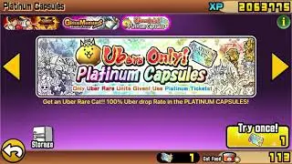 DRAWING A PLATINUM TICKET IM BATTLE CATS!!