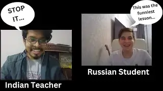 When foreigners Speak Hindi 😂 | Funny Lesson with Russian Student