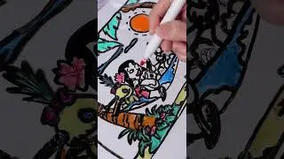 Cool Flashlight Art!🔦 Watch the Drawing Appear! 🎨