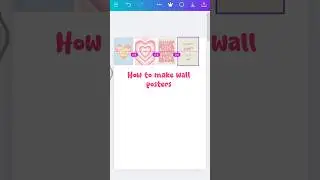 How to make Aesthetic wall posters #pintrestinspired #wallposter