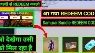 Samurai Bundle redeem code| FREE FIRE REDEEM CODE |