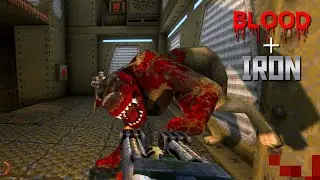 Quake Enhanced + Blood & Iron V2 | Dimension of the Past - E5M1: The Military Base | 4K/60
