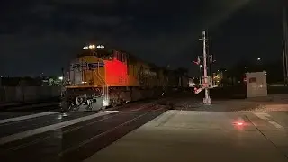 UP Manifest/Autorack Flagging Malfunctioned Crossing With UP SD70M Duo In LaGrange, IL On 6/23/25