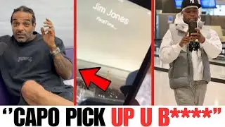 50 Cent CALLS Jim Jones Via Facetime & Capo REFUSES To Pick Up!