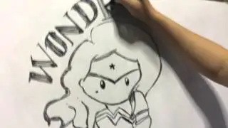 How to draw a chibi Wonder woman