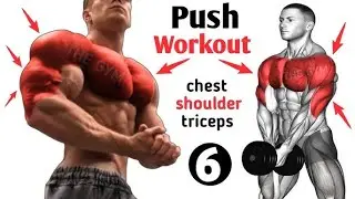 🔥PUSH Workout: Chest, Shoulders & Triceps💪(build your muscles)
