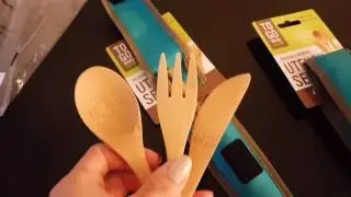 To Go Ware Bamboo Reusable Fork, Knife, Spoon, Chop Stick Utensil Set Review   Go Green